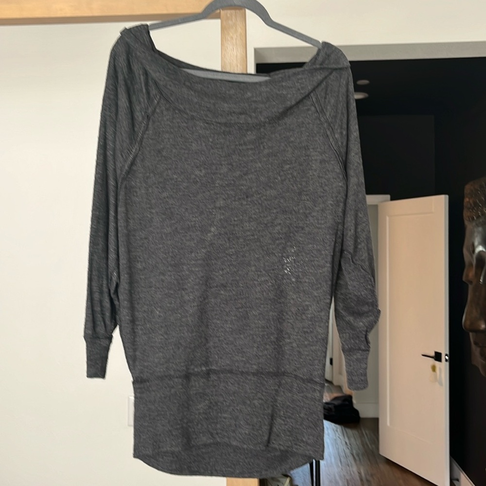 Free People three-quarter sleeve long, cowl neck, lightweight sweater